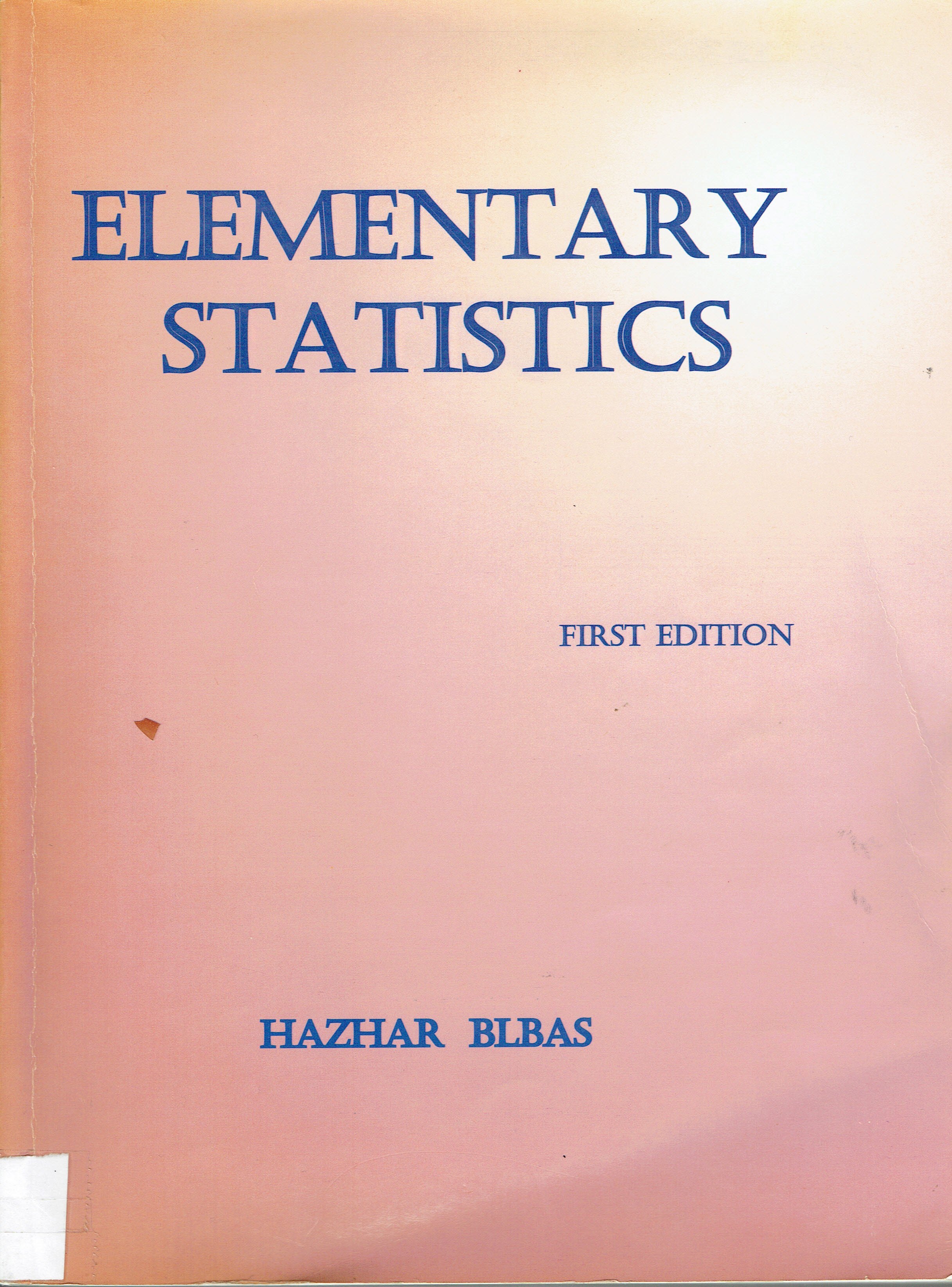ELEMENTARY  STATISTICS